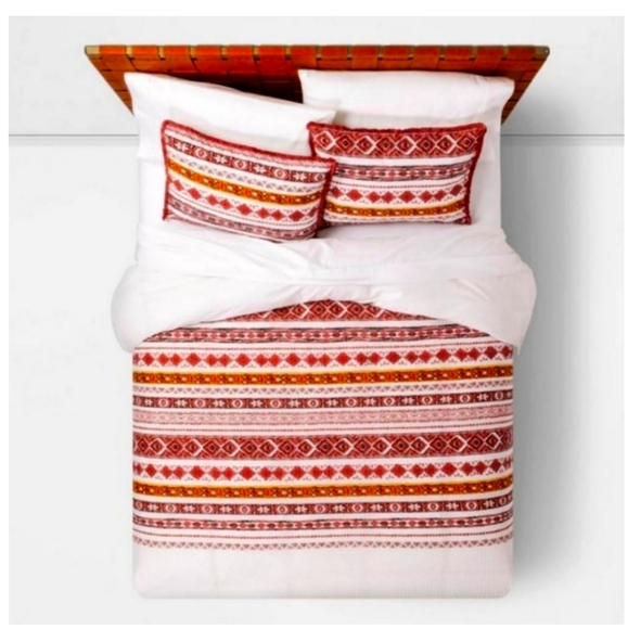 Other - Jacquard striped boho Duvet Cover Set